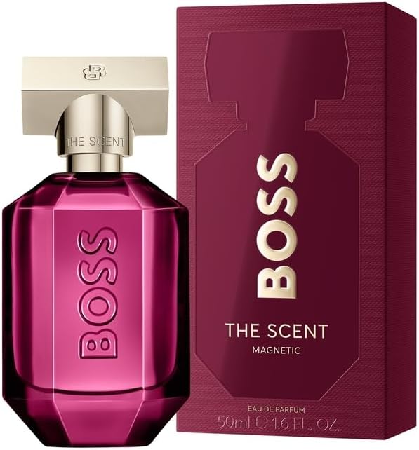 BOSS The Scent Magnetic - Eau de Parfum for Her - Ambery Fragrance with Notes of Osmanthus, Ambrette Seeds and Musk - High Longevity