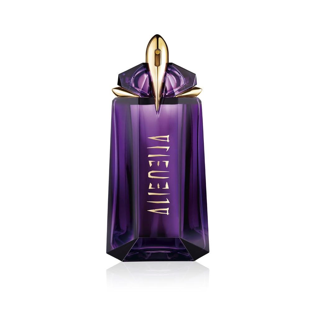 Mugler Alien Eau de Parfum for Women, Ambery Woody Floral Fragrance, featuring Jasmine Sambac, Cashmeran Wood, White Amber, Powerful, Sensual, Radiant Scent, Long-Lasting