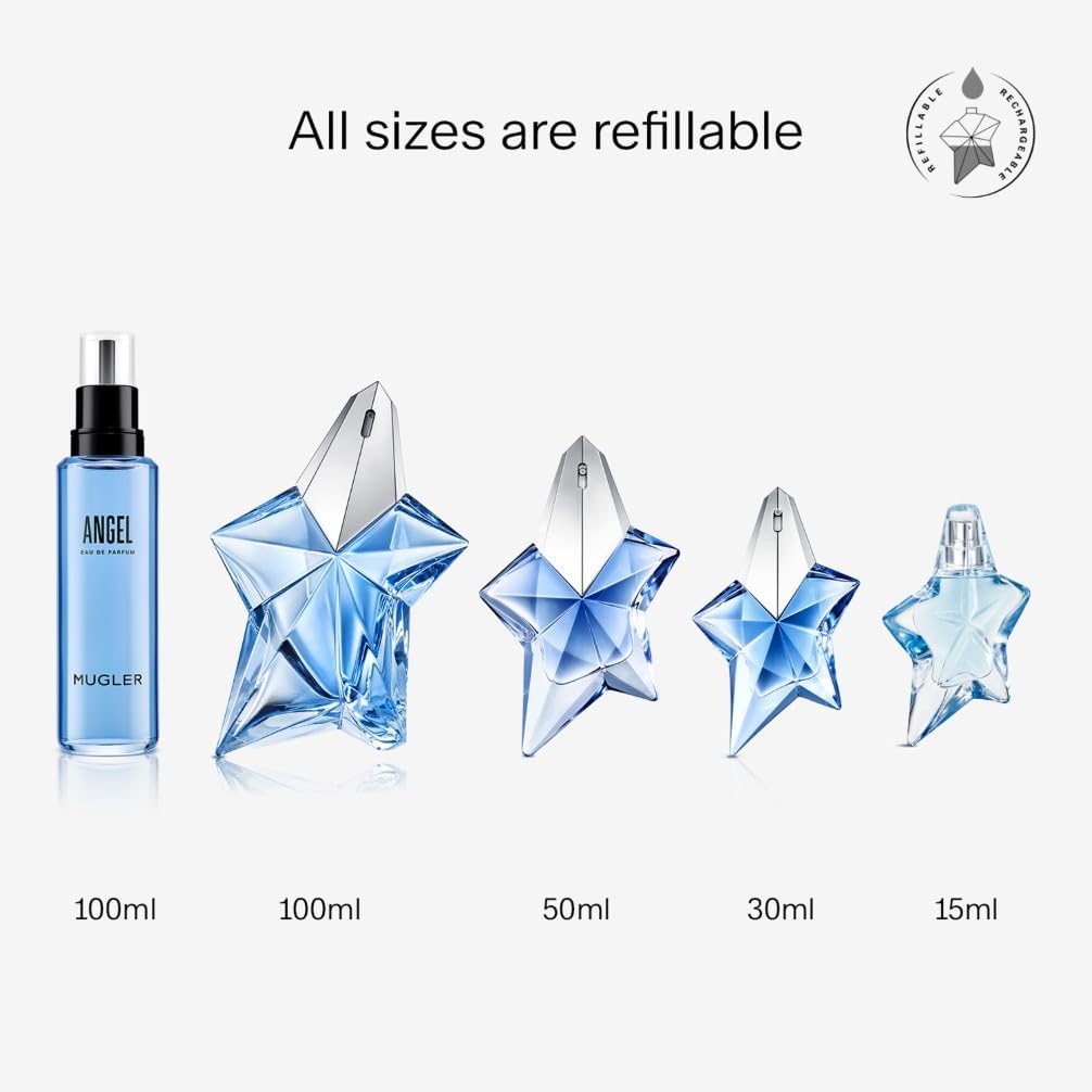 Mugler Angel, Eau de Parfum, Gourmand Oriental Fragrance With Bergamot