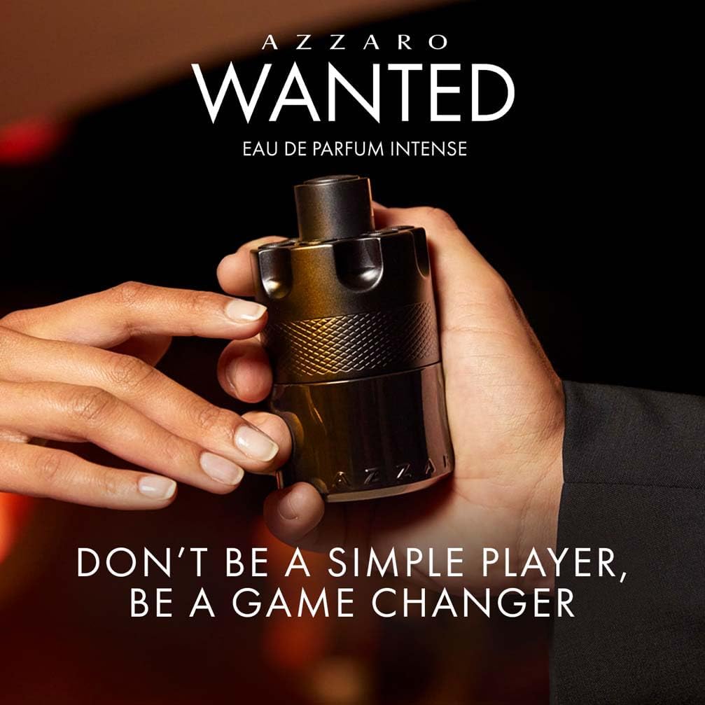 Azzaro The Most Wanted Eau de Parfum Intense, Woody & Seductive Men's Cologne, Ambery & Spicy Fragrance for Date Night, Lasting Wear, Luxury Perfume for Men