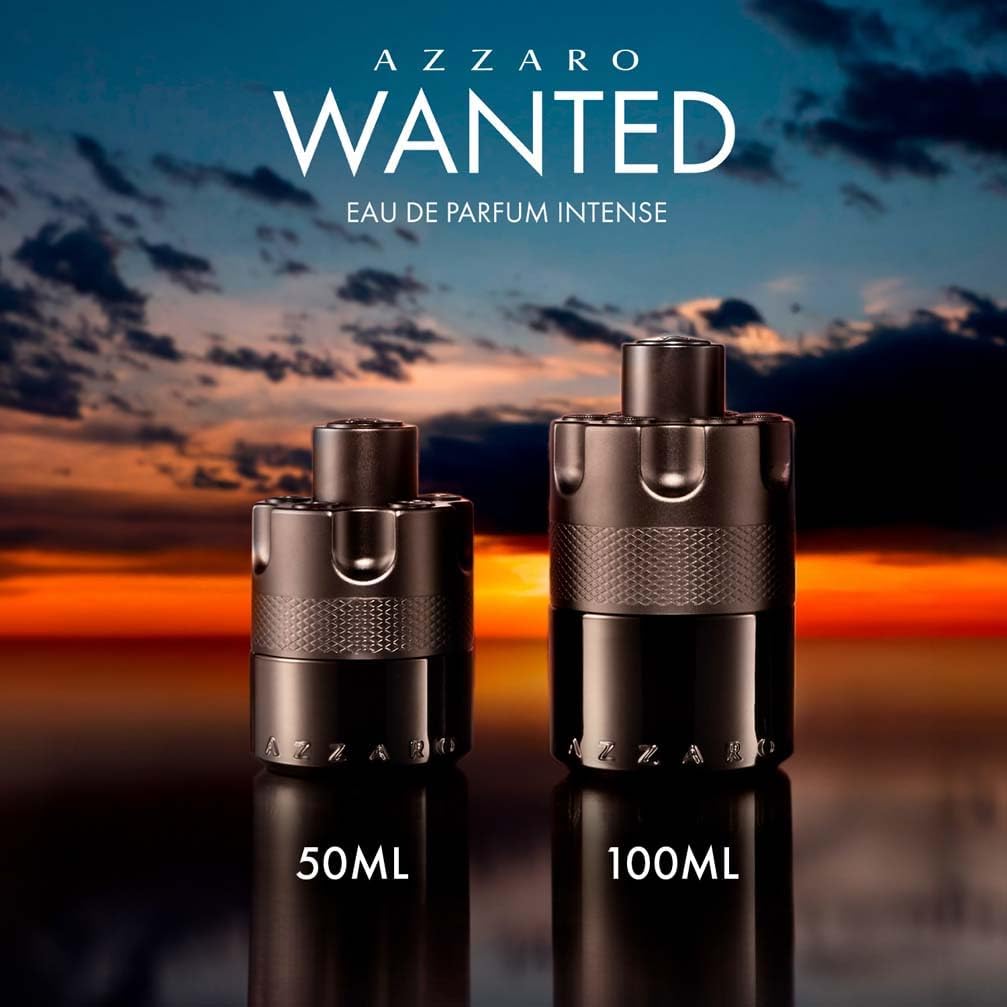 Azzaro The Most Wanted Eau de Parfum Intense, Woody & Seductive Men's Cologne, Ambery & Spicy Fragrance for Date Night, Lasting Wear, Luxury Perfume for Men