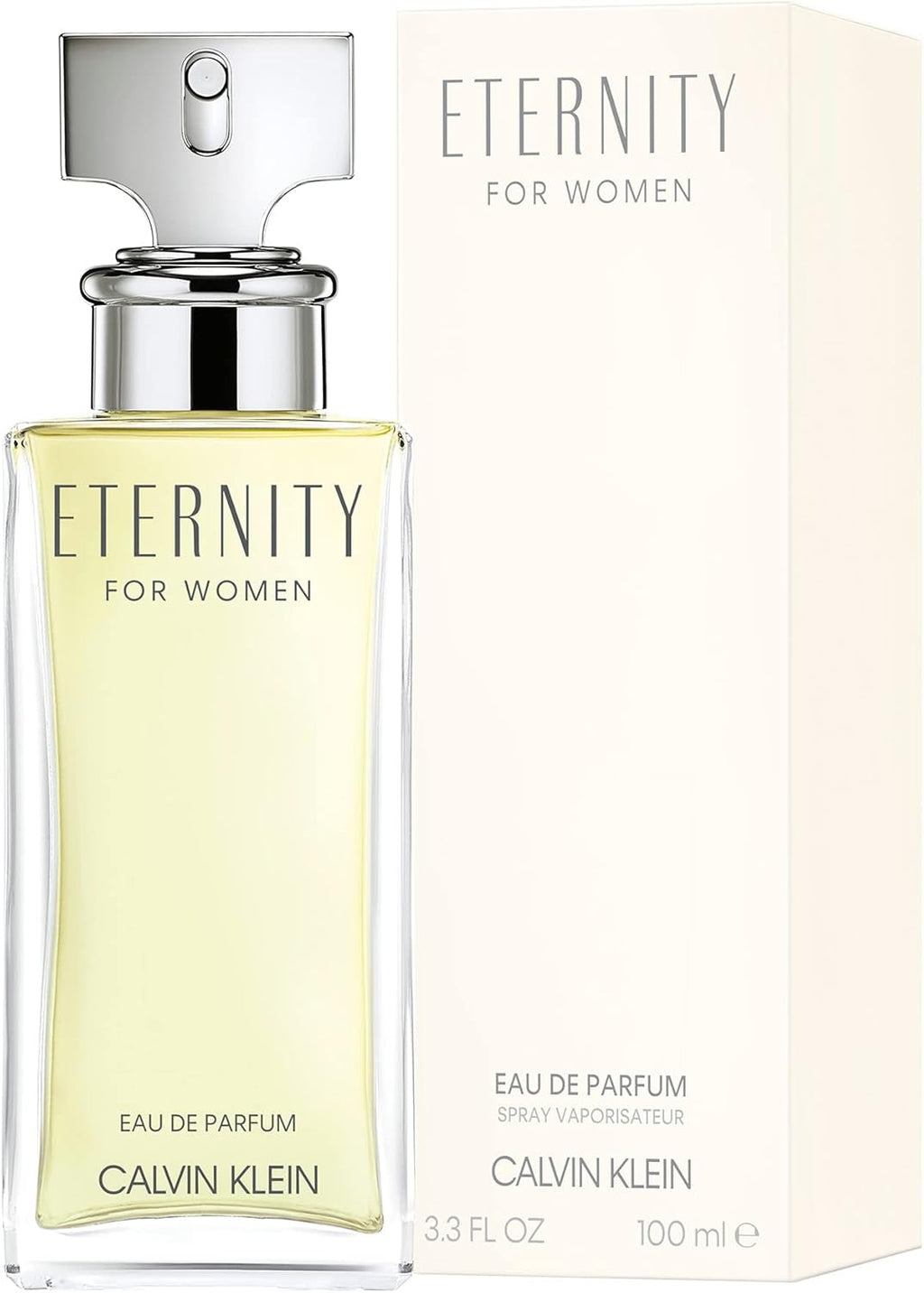 CALVIN KLEIN Eternity - Eau de Parfum for Women - Floral Fragrance with Notes of Bergamot, White Rose and Sandalwood - High Longevity