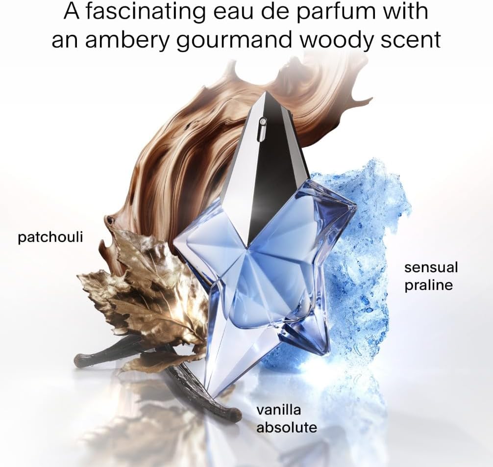 Mugler Angel, Eau de Parfum, Gourmand Oriental Fragrance With Bergamot