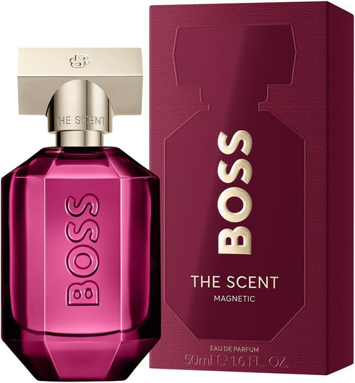 BOSS The Scent Magnetic - Eau de Parfum for Her - Ambery Fragrance with Notes of Osmanthus, Ambrette Seeds and Musk - High Longevity