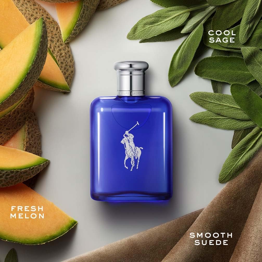 Ralph Lauren Polo Blue Eau de Toilette, Men's Aftershave, Fresh Citrus Masculine Scent, Medium Intensity, Invigorating Fragrance for Everyday, Lasting Wear, Luxury Perfume for Men
