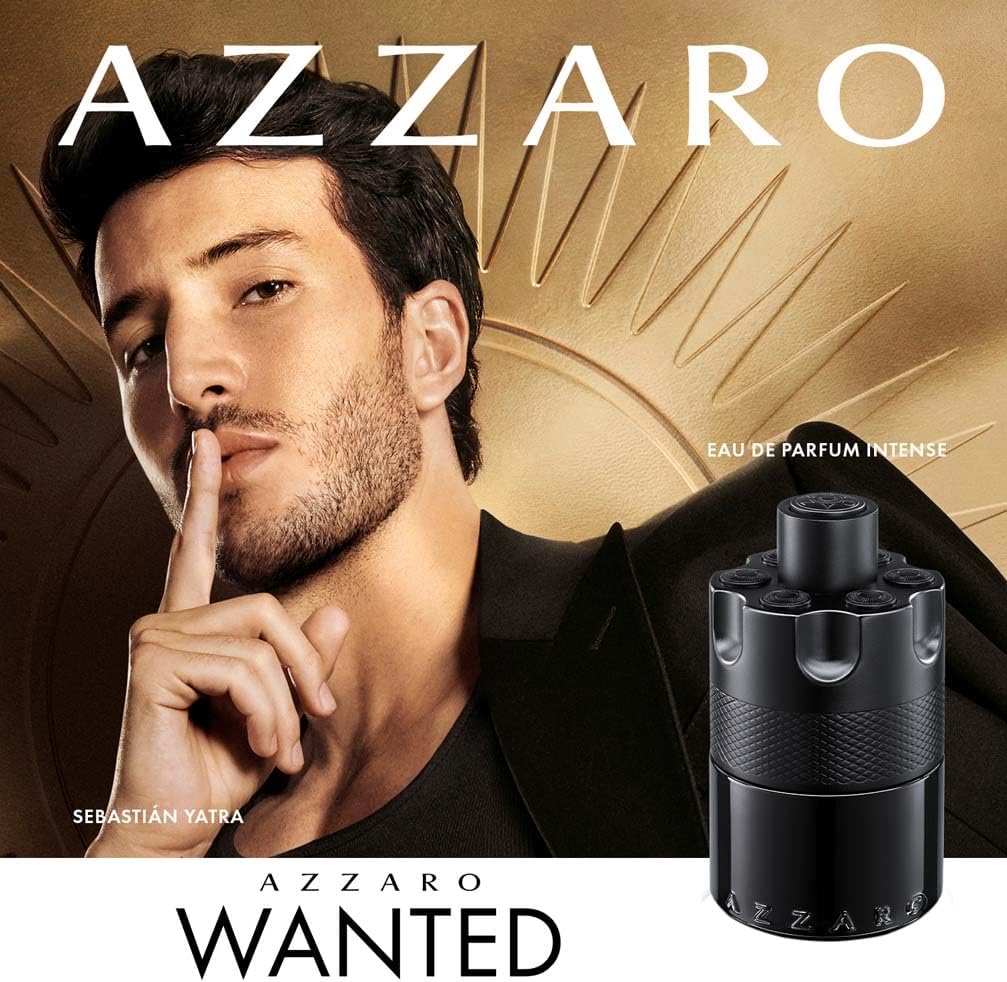 Azzaro The Most Wanted Eau de Parfum Intense, Woody & Seductive Men's Cologne, Ambery & Spicy Fragrance for Date Night, Lasting Wear, Luxury Perfume for Men