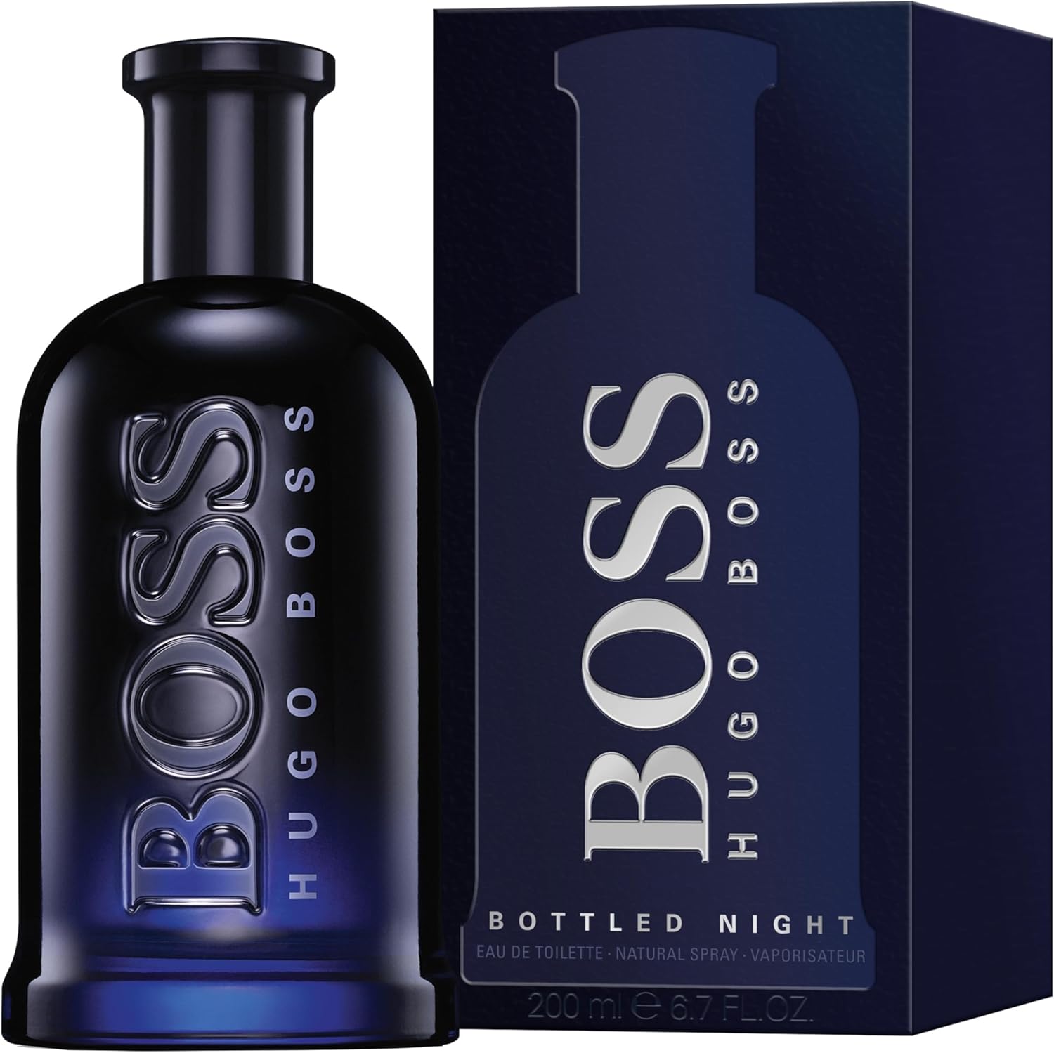 BOSS Bottled Night - Eau de Toilette for Him - Woody Fragrance with Notes of Birch Leaf, Cardamom and Musk - Medium Longevity