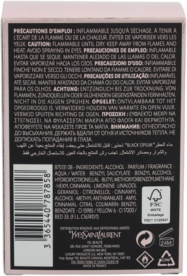 Yves Saint Laurent Black Opium, Eau de Parfum 30 ml