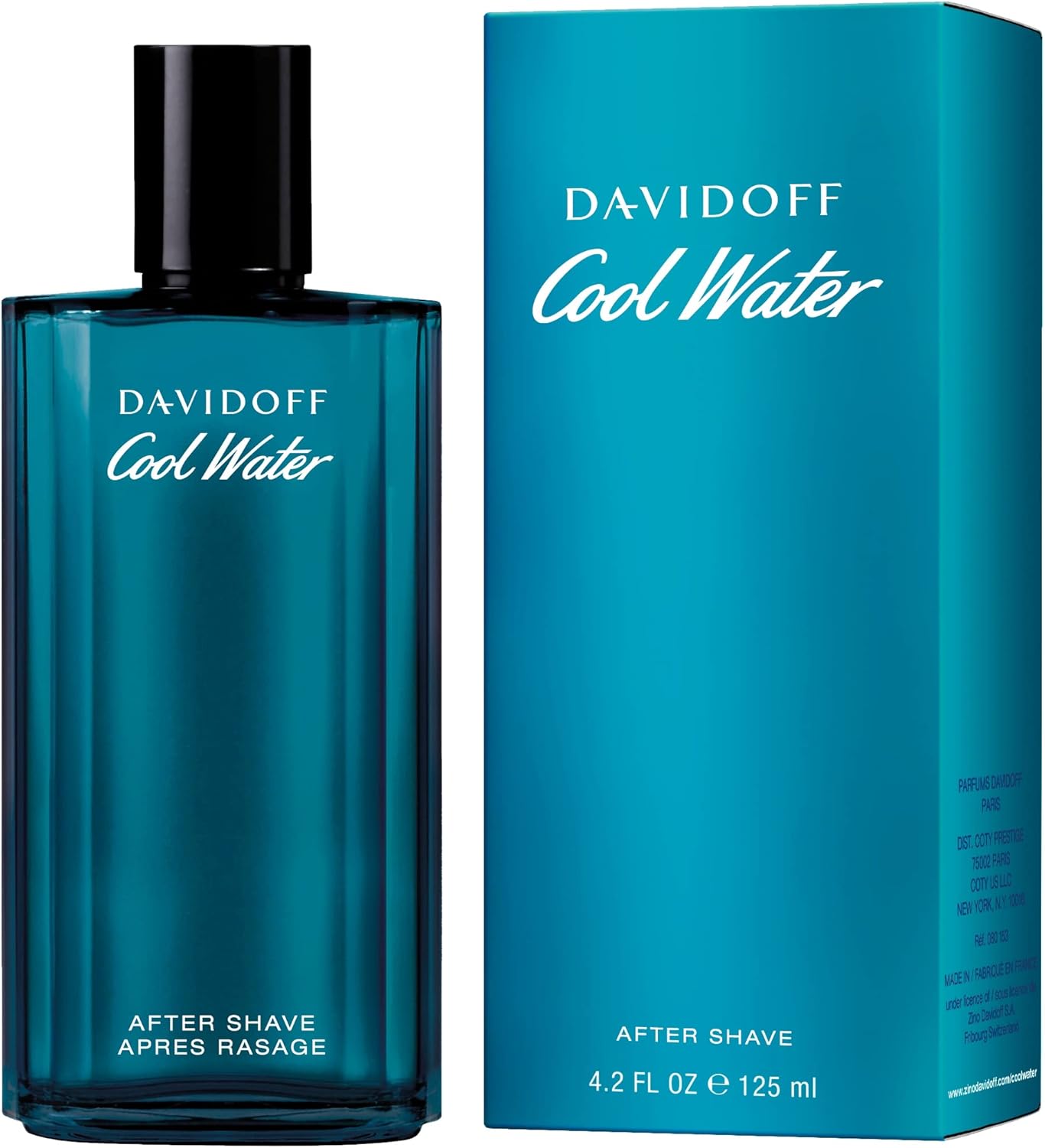 DAVIDOFF Cool Water - After Shave for Him - Aromatic Scent with Notes of Coriander, Mint, Lavender and Amber - Medium Longevity - 125 ml